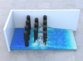 Lagrangian Covector Fluid with Free Surface